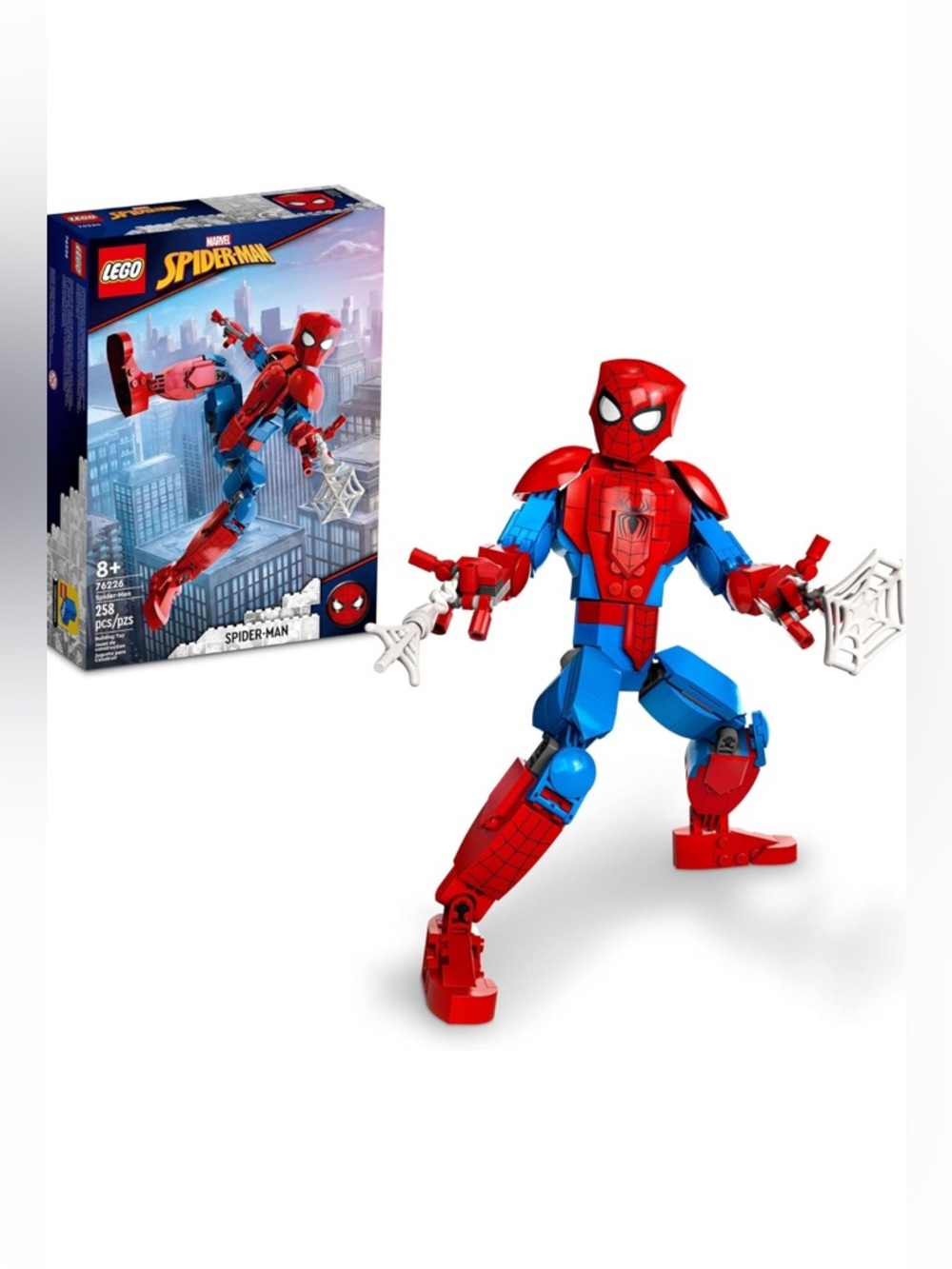 LEGO Marvel Spider-Man Building Toy, Fully Articulated Action Figure, Superhero